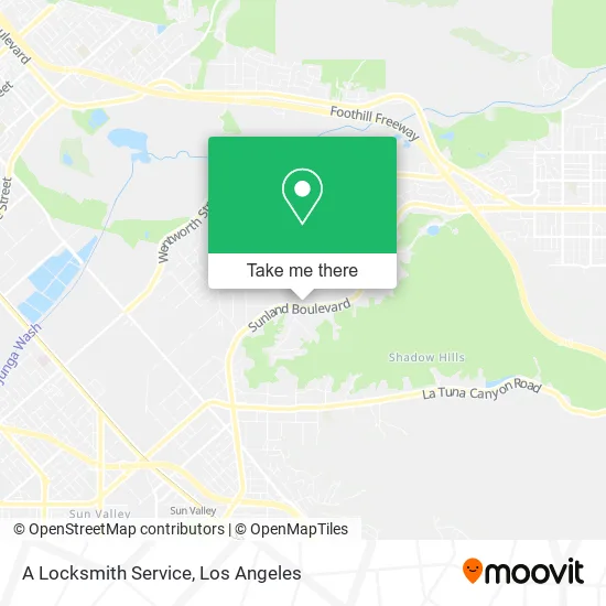 A Locksmith Service map