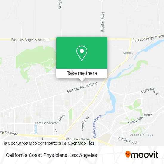 California Coast Physicians map
