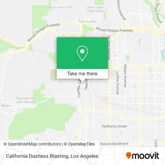 California Dustless Blasting map