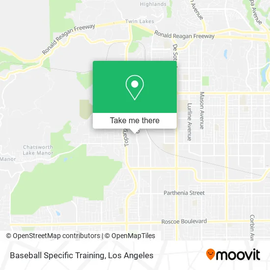 Baseball Specific Training map