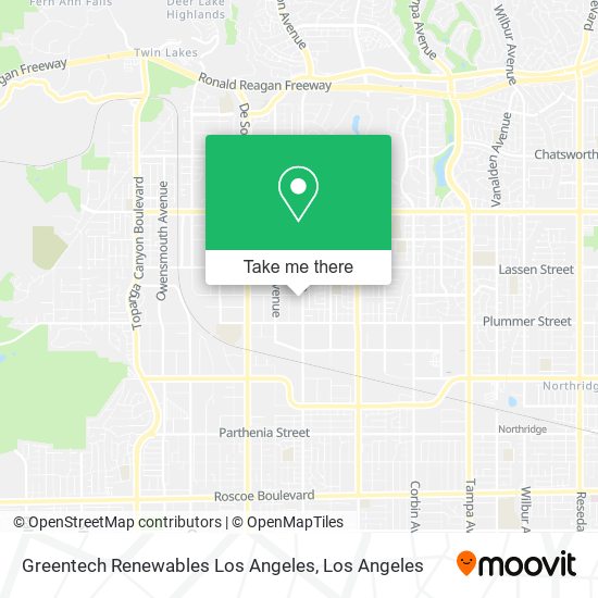 Greentech Renewables Los Angeles map