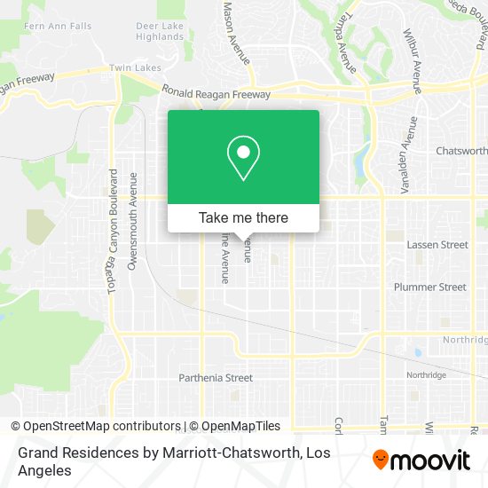 Grand Residences by Marriott-Chatsworth map