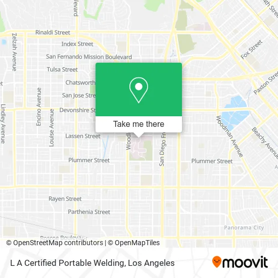 L A Certified Portable Welding map