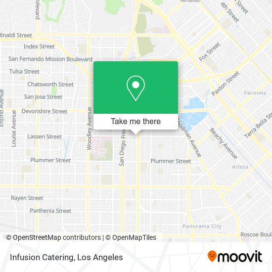 Infusion Catering map
