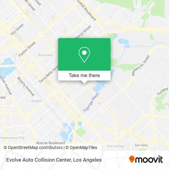 Evolve Auto Collision Center map