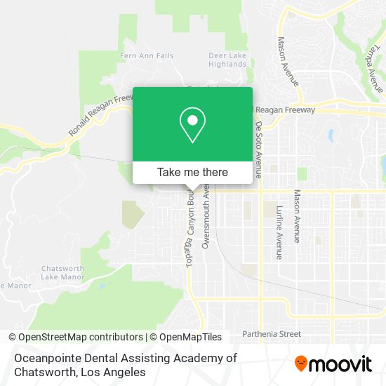 Oceanpointe Dental Assisting Academy of Chatsworth map