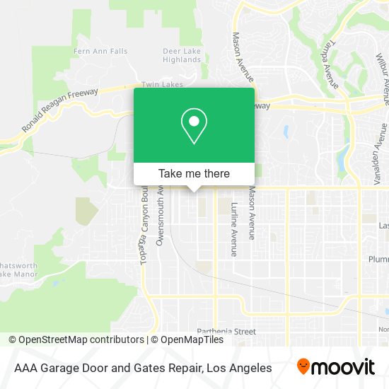 AAA Garage Door and Gates Repair map