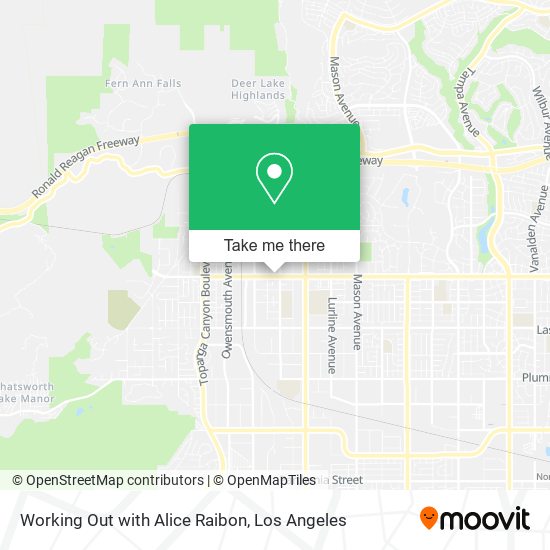 Working Out with Alice Raibon map