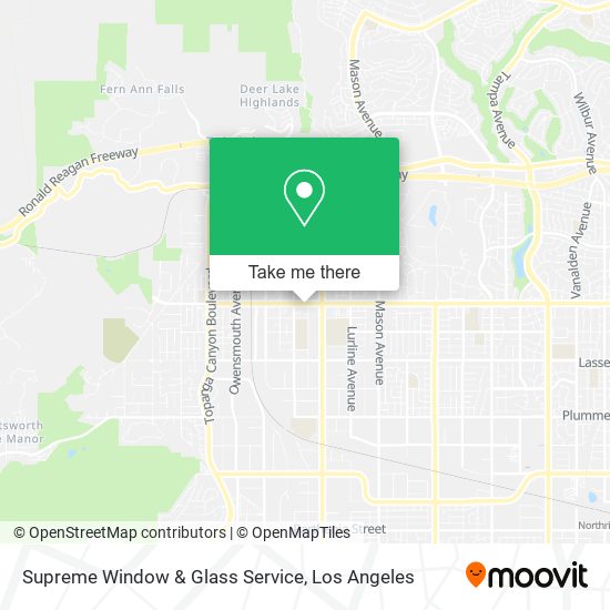 Supreme Window & Glass Service map
