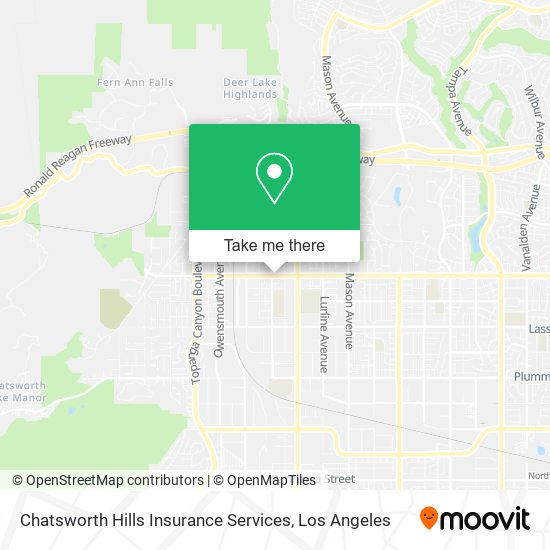 Chatsworth Hills Insurance Services map