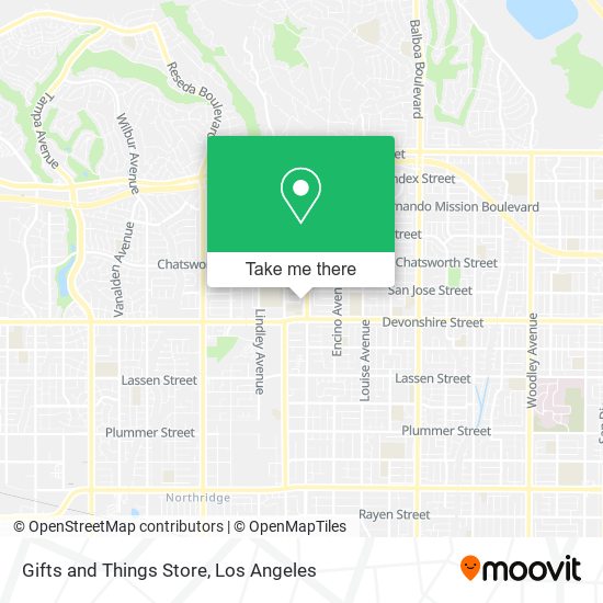 Gifts and Things Store map