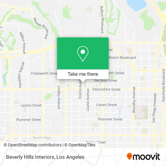 Beverly Hills Interiors map