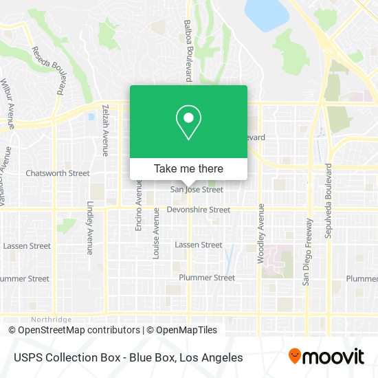 USPS Collection Box - Blue Box map