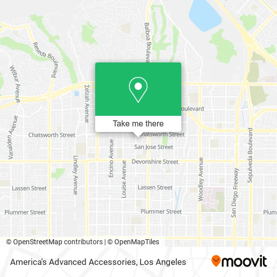 America's Advanced Accessories map