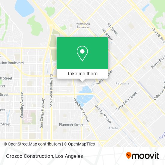 Orozco Construction map