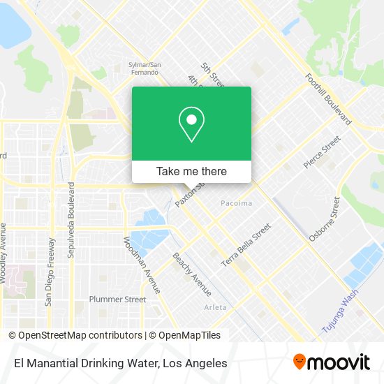 Mapa de El Manantial Drinking Water