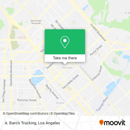 A. Baro's Trucking map