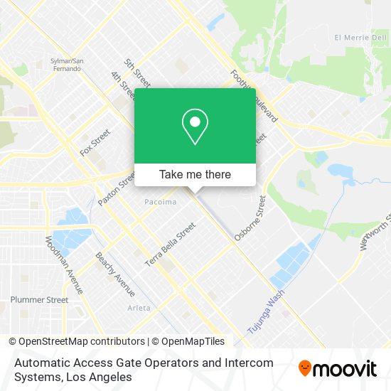 Automatic Access Gate Operators and Intercom Systems map