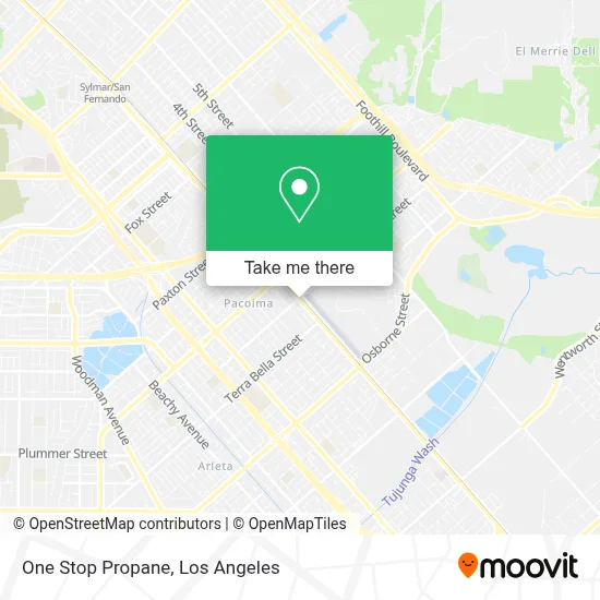 One Stop Propane map