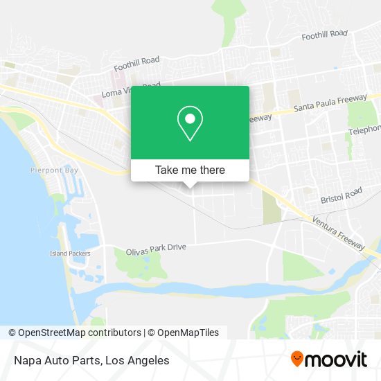 Napa Auto Parts map