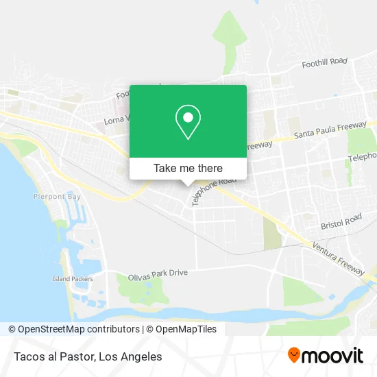 Tacos al Pastor map