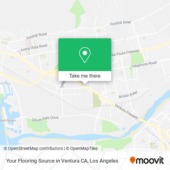 Your Flooring Source in Ventura CA map