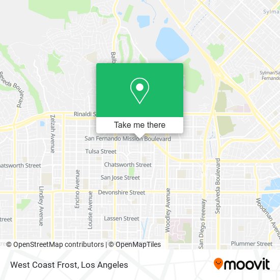 Mapa de West Coast Frost