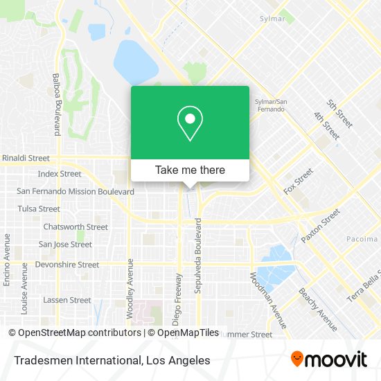 Tradesmen International map
