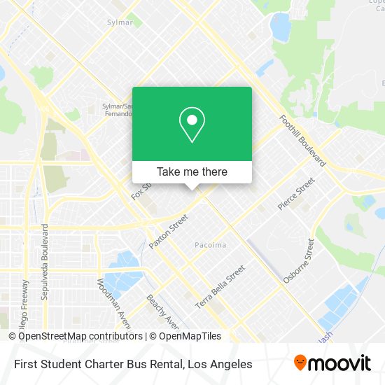First Student Charter Bus Rental map