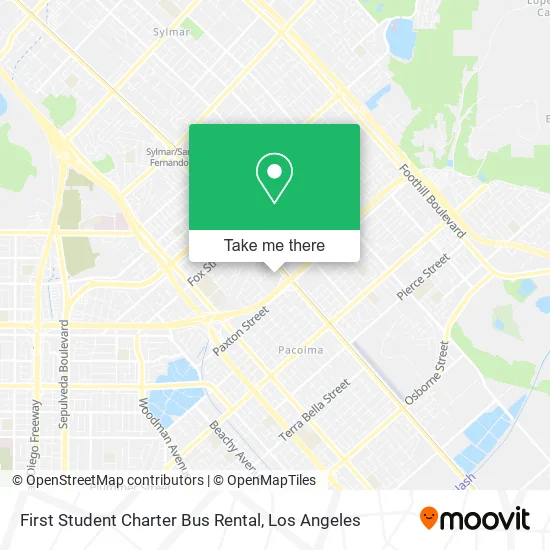 Mapa de First Student Charter Bus Rental