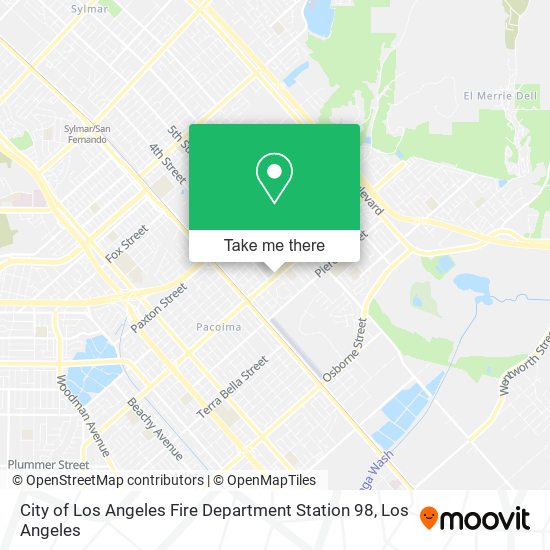 City of Los Angeles Fire Department Station 98 map