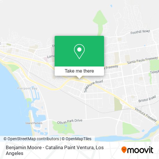 Benjamin Moore - Catalina Paint Ventura map