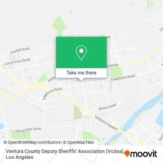 Mapa de Ventura County Deputy Sheriffs' Association (Vcdsa)