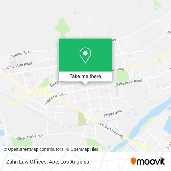 Zahn Law Offices, Apc map