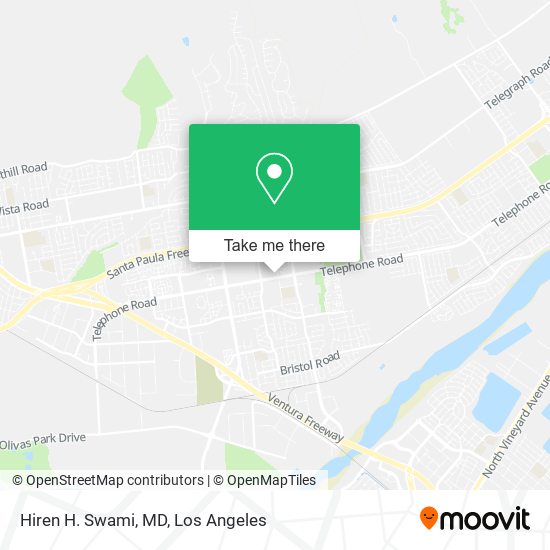 Hiren H. Swami, MD map