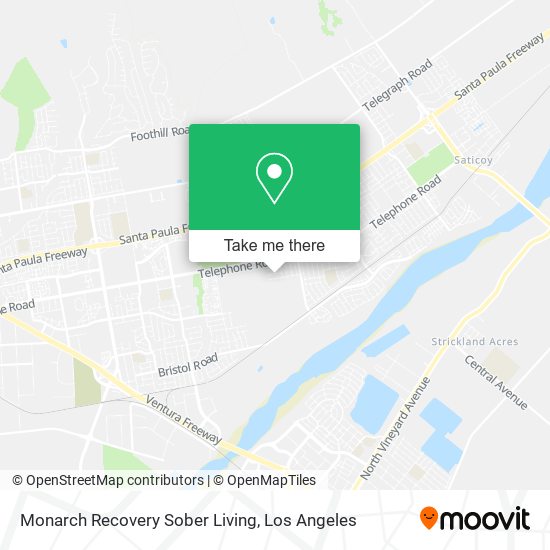 Monarch Recovery Sober Living map
