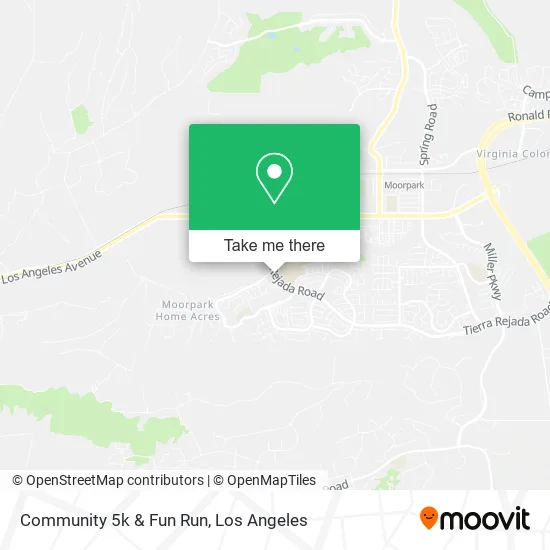 Community 5k & Fun Run map
