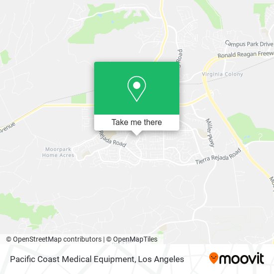 Mapa de Pacific Coast Medical Equipment