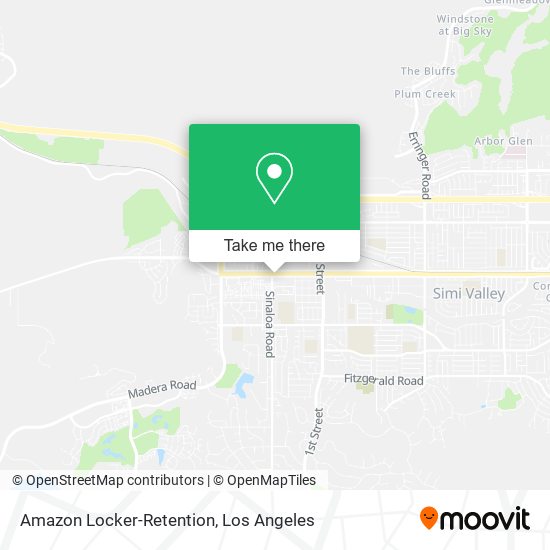Mapa de Amazon Locker-Retention