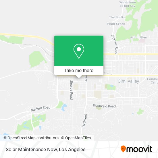 Solar Maintenance Now map