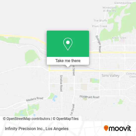 Infinity Precision Inc. map