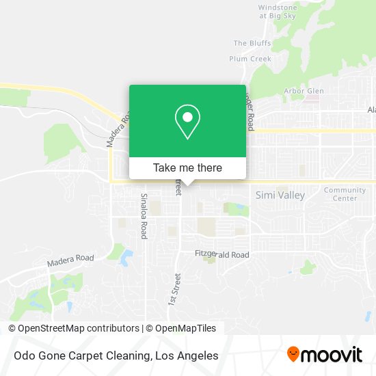 Odo Gone Carpet Cleaning map