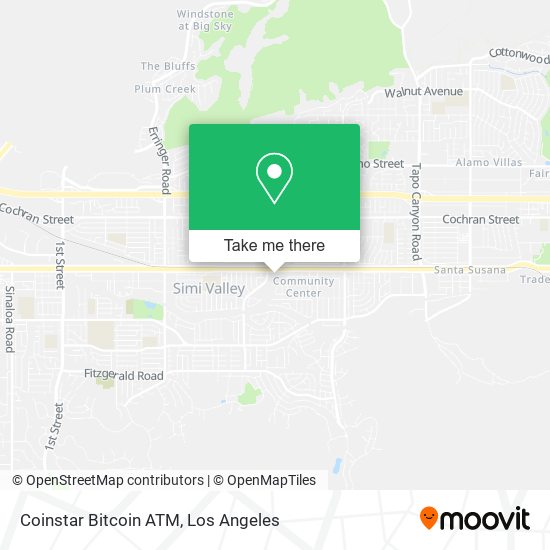 Mapa de Coinstar Bitcoin ATM