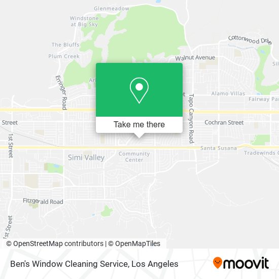 Mapa de Ben's Window Cleaning Service