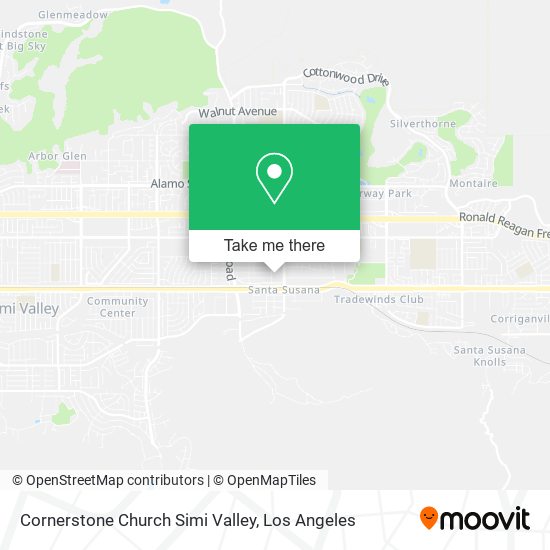 Cornerstone Church Simi Valley map