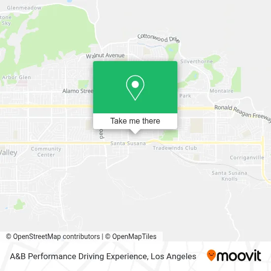 A&B Performance Driving Experience map