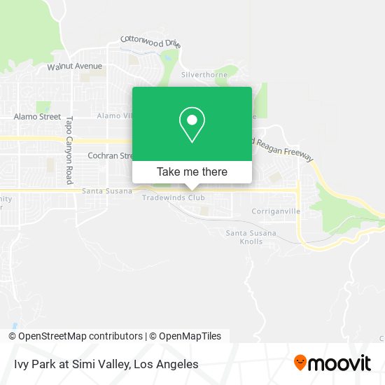 Ivy Park at Simi Valley map