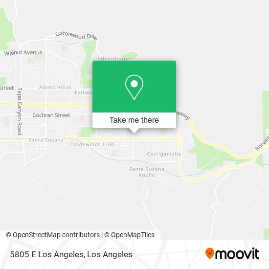5805 E Los Angeles map