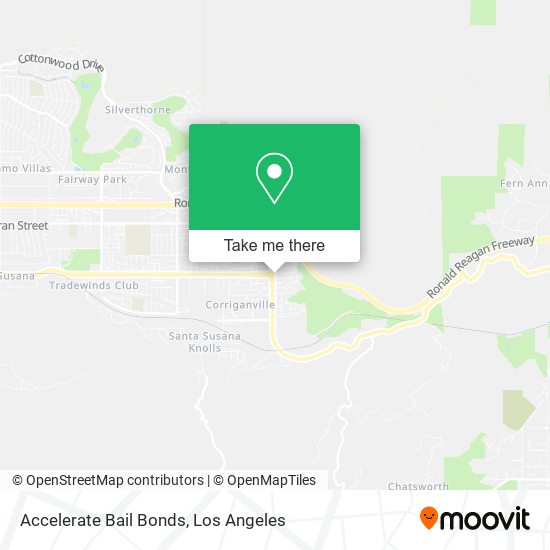 Accelerate Bail Bonds map