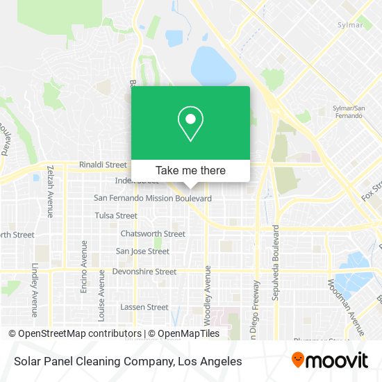 Solar Panel Cleaning Company map